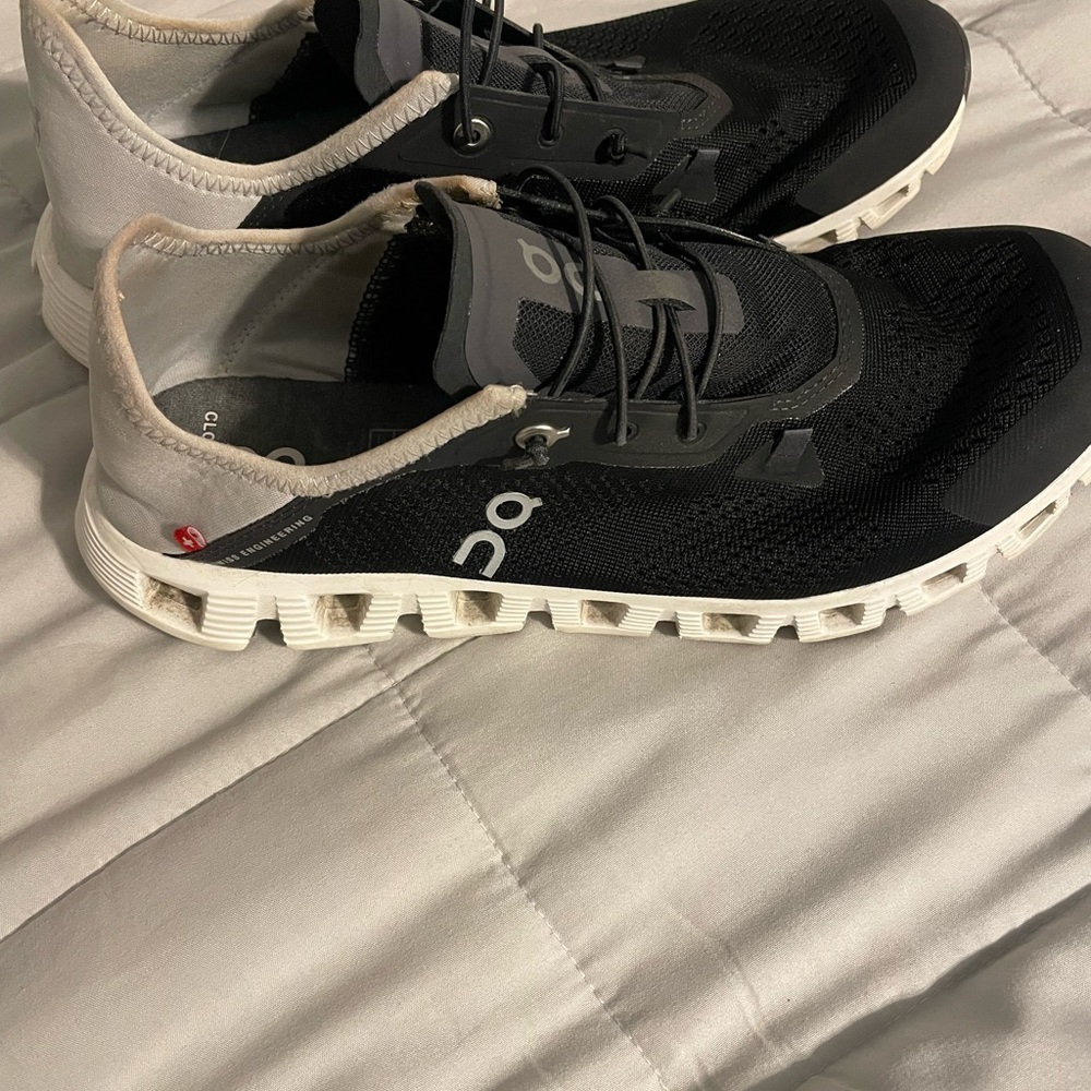 On Running Women’s Black and White Athletic Shoes